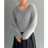 シャロ―Vネックシャギーニットプルオーバー | Jewelobe | 詳細画像22 