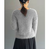 シャロ―Vネックシャギーニットプルオーバー | Jewelobe | 詳細画像24 