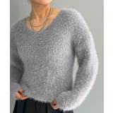 シャロ―Vネックシャギーニットプルオーバー | Jewelobe | 詳細画像25 