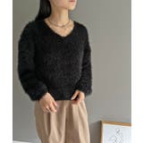 シャロ―Vネックシャギーニットプルオーバー | Jewelobe | 詳細画像29 
