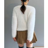 シャロ―Vネックシャギーニットプルオーバー | Jewelobe | 詳細画像3 