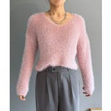 シャロ―Vネックシャギーニットプルオーバー | Jewelobe | 詳細画像8 