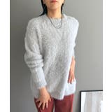 グレー | オーバーサイズシャギーニット | Jewelobe