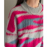 ニュアンスジャガードモヘアライクオーバーニット | Jewelobe | 詳細画像13 