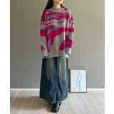 ニュアンスジャガードモヘアライクオーバーニット | Jewelobe | 詳細画像14 