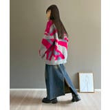 ニュアンスジャガードモヘアライクオーバーニット | Jewelobe | 詳細画像15 