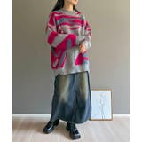 ニュアンスジャガードモヘアライクオーバーニット | Jewelobe | 詳細画像17 