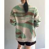 ニュアンスジャガードモヘアライクオーバーニット | Jewelobe | 詳細画像4 