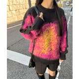 モヘアタッチグラデーションモザイクージャガードニット | Jewelobe | 詳細画像2 