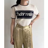 Charmingロゴ配色ショートニット | Jewelobe | 詳細画像1 