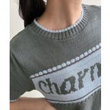 Charmingロゴ配色ショートニット | Jewelobe | 詳細画像11 