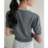 Charmingロゴ配色ショートニット | Jewelobe | 詳細画像12 