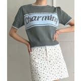 Charmingロゴ配色ショートニット | Jewelobe | 詳細画像9 