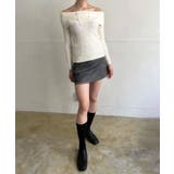 ワイドオフショルタイトニットトップス | Jewelobe | 詳細画像5 