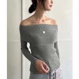 ワイドオフショルタイトニットトップス | Jewelobe | 詳細画像9 