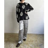 ローズジャガードポイントフリンジルーズニット | Jewelobe | 詳細画像10 