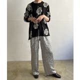 ローズジャガードポイントフリンジルーズニット | Jewelobe | 詳細画像12 