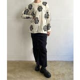 ローズジャガードポイントフリンジルーズニット | Jewelobe | 詳細画像6 