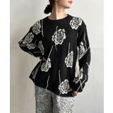 ローズジャガードポイントフリンジルーズニット | Jewelobe | 詳細画像7 