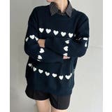 ハートボーダールーズニットプルオーバー | Jewelobe | 詳細画像14 