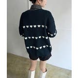 ハートボーダールーズニットプルオーバー | Jewelobe | 詳細画像15 