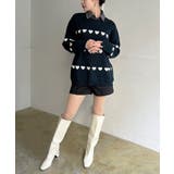 ハートボーダールーズニットプルオーバー | Jewelobe | 詳細画像19 