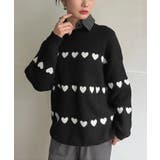 ハートボーダールーズニットプルオーバー | Jewelobe | 詳細画像20 