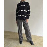 ハートボーダールーズニットプルオーバー | Jewelobe | 詳細画像24 