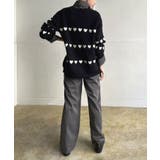 ハートボーダールーズニットプルオーバー | Jewelobe | 詳細画像26 