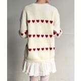 ハートボーダールーズニットプルオーバー | Jewelobe | 詳細画像3 