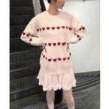 ハートボーダールーズニットプルオーバー | Jewelobe | 詳細画像4 