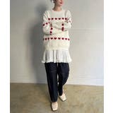 ハートボーダールーズニットプルオーバー | Jewelobe | 詳細画像9 