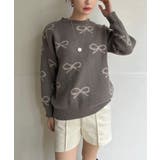 リボンジャガードニットプルオーバー | Jewelobe | 詳細画像11 