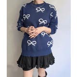 リボンジャガードニットプルオーバー | Jewelobe | 詳細画像17 