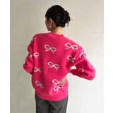 リボンジャガードニットプルオーバー | Jewelobe | 詳細画像3 