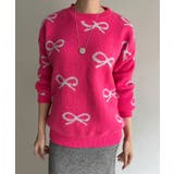 リボンジャガードニットプルオーバー | Jewelobe | 詳細画像4 