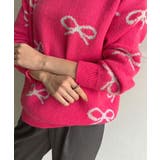 リボンジャガードニットプルオーバー | Jewelobe | 詳細画像6 