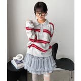 ランダムボーダールーズポロニットプルオーバー | Jewelobe | 詳細画像10 