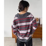 ランダムボーダールーズポロニットプルオーバー | Jewelobe | 詳細画像21 