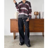 ランダムボーダールーズポロニットプルオーバー | Jewelobe | 詳細画像25 