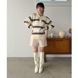 ランダムボーダールーズポロニットプルオーバー | Jewelobe | 詳細画像8 