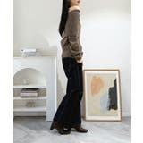 ワイドオフショルミックス編みニットトップス | Jewelobe | 詳細画像14 