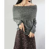 ワイドオフショルミックス編みニットトップス | Jewelobe | 詳細画像21 