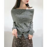 ワイドオフショルミックス編みニットトップス | Jewelobe | 詳細画像22 