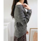 ワイドオフショルミックス編みニットトップス | Jewelobe | 詳細画像27 