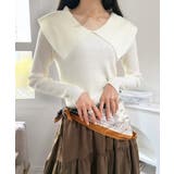 ビックカラーリブニットトップス | Jewelobe | 詳細画像1 