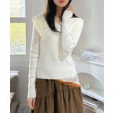 ビックカラーリブニットトップス | Jewelobe | 詳細画像3 