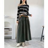 アシンメトリーボーダータイトニットトップス | Jewelobe | 詳細画像16 