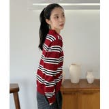 カラードッキングマルチボーダーニット | Jewelobe | 詳細画像12 