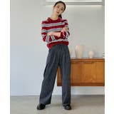 カラードッキングマルチボーダーニット | Jewelobe | 詳細画像18 